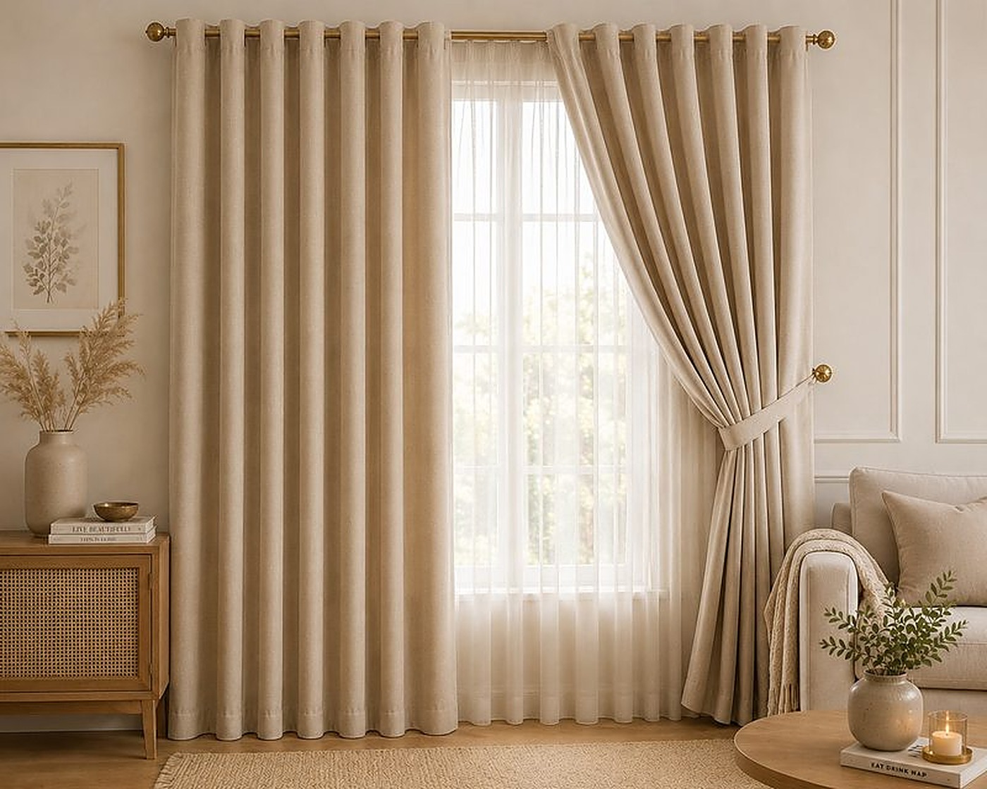 Blackout con Nylon Beige